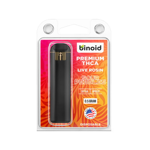 97% THCa Disposable Vaporizer | Sour Pebbles Live Rosin